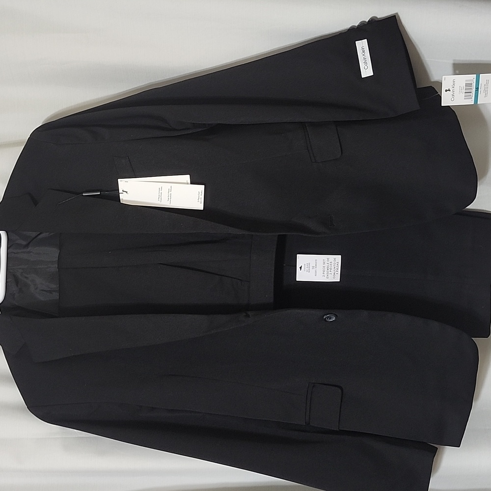 Calvin Klein Kids Elegant Black Blazer And Pant Set